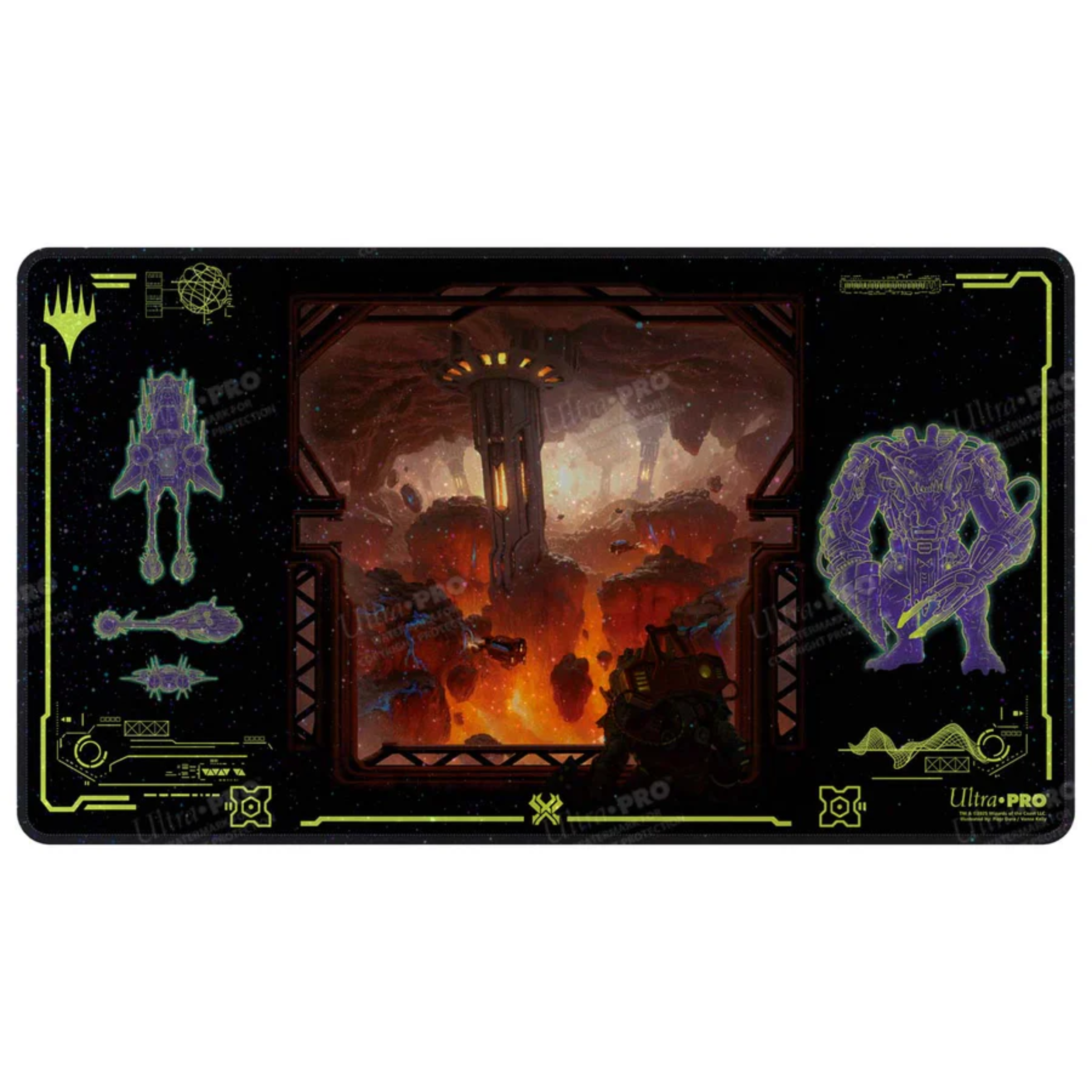 Edge of Eternities Kavaron, Memorial World Holofoil Playmat for Magic: The Gathering